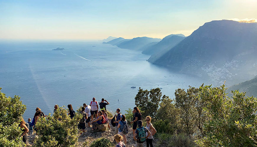 Giorno 3 | Sentiero degli Dei fino a Positano -  Trasferimento in Barca ad Amalfi