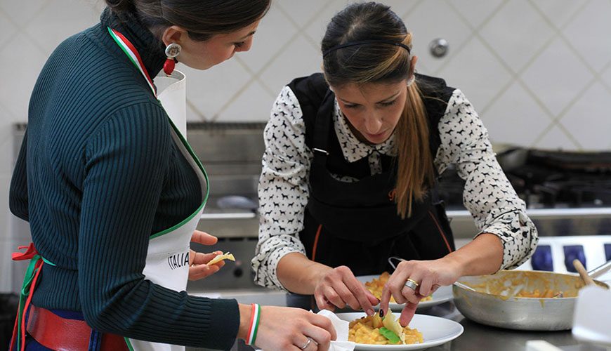 pasta making class in family factory italy