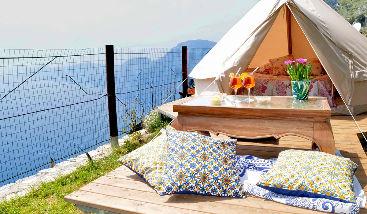 Biprodukt relæ sæt ind Glamping sul Sentiero degli Dei • Experience Amalfi Coast